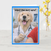 Getting a Shot Get Well card. SHOA-1 カード (黄色い花)