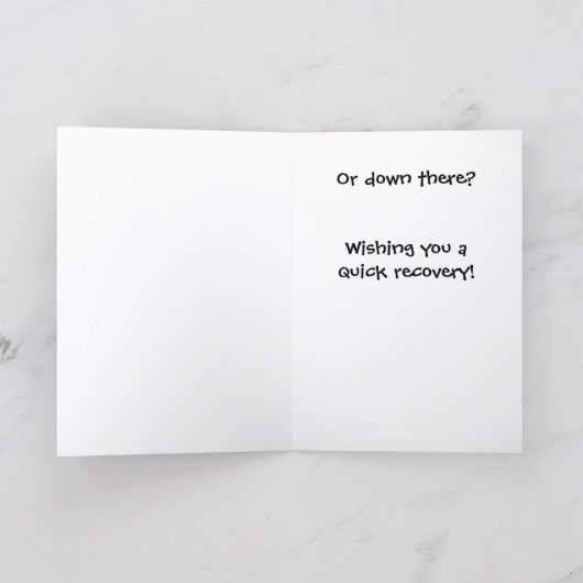 Getting a Shot Get Well card. SHOA-1 カード (内部)