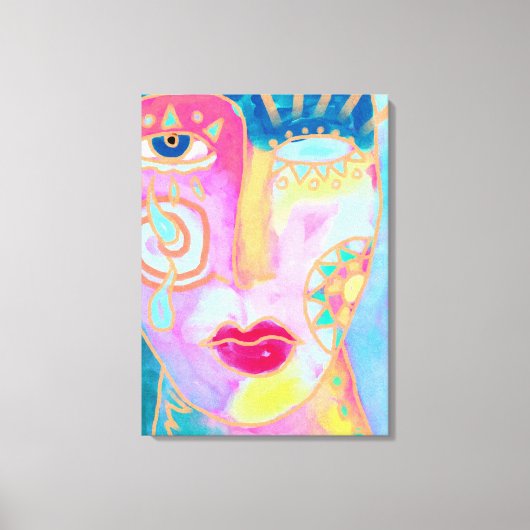 Getting Better抽象芸術デジ絵画タル キャンバスプリント (正面)