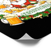 Getting Blotto In Santa's Grotto Drunk Friends Nig ポスター (角)