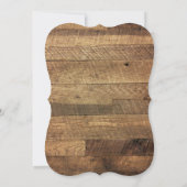 Getting Hitched Barn Wood結婚式招待状 招待状 (裏面)