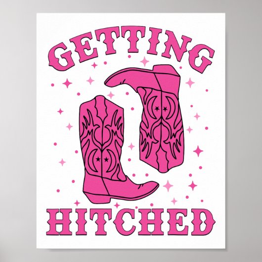 Getting Hitched Bride Groom Western 結婚's Bachel ポスター (正面)
