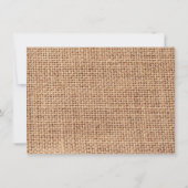 Getting Hitched Burlap 素朴結婚式招待状 招待状 (裏面)