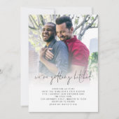 Getting Hitched QR Photo Overlayゲイ結婚's 招待状 (正面)