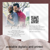 Getting Hitched QR Photo Overlayゲイ結婚's 招待状