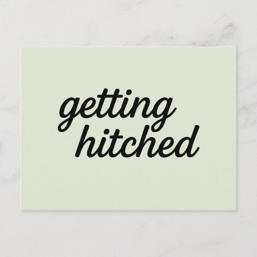 Getting Hitched Save the Date Postcard ポストカード (正面)