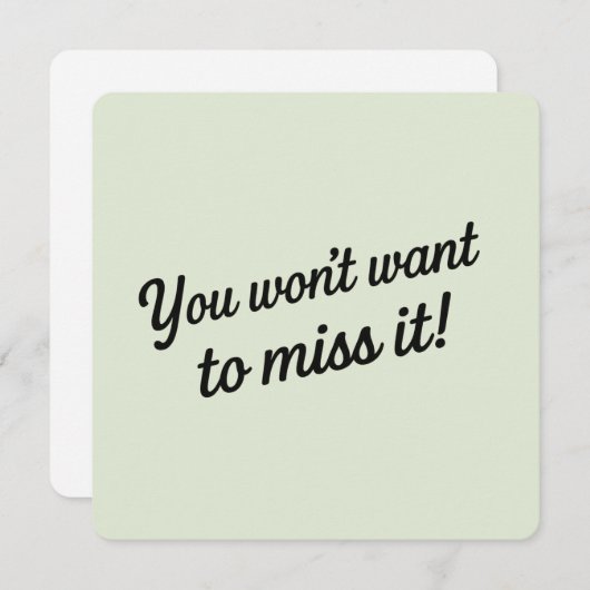 "Getting Hitched" Wedding Elopement Enclosure Card (正面/裏面)