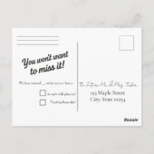 "Getting Hitched" Wedding Elopement Postcard ポストカード (裏面)