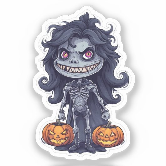 Getting Into the Spooky Spirit Sticker – Cute シール (正面)