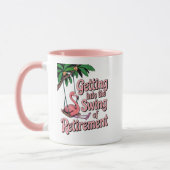 Getting into the Swing of Retirement Beach Life  マグカップ (左)