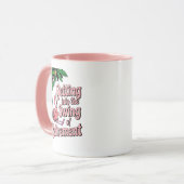 Getting into the Swing of Retirement Beach Life  マグカップ (正面左)