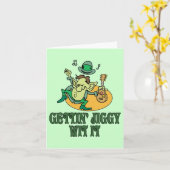 Getting Jiggyのウィットそれ カード (黄色い花)