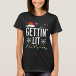 Getting Lit Bride Squadバチェロレッテブライダルパーティ Tシャツ<br><div class="desc">Getting Lit Bride Squadバチェロレッテブライダルパーティクリスマス</div>