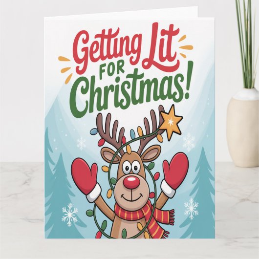 Getting Lit Christmas カード (正面)