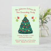 Getting Lit Tree 飾's Christmasパーティー 招待状 (スタンド正面)