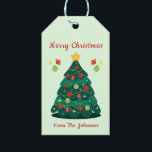 Getting Lit Tree 飾's Christmas ギフトタグ<br><div class="desc">ライトツリー飾のクリスマスデザインは、かわいいクリスマスツリーとオーナメントを備えている。最大ミニマルかわいい効果のスタイル。カスタマイズ可能、文字は、任意の好意の景品、パーティー、集まる、またはお祝いのために動作するように変更することができる。©ローズマリーGuieb</div>