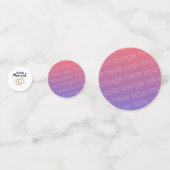 Getting Marriedは自分の写真を追加しカスタマイズた コンフェッティ (裏面)