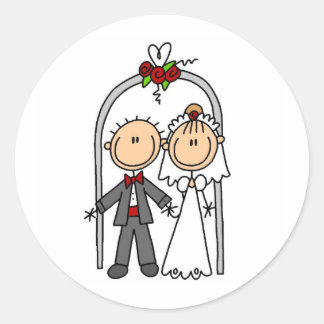 Getting Marriedステッカー ラウンドシール