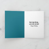 Getting Old誕生日燃やすバスケットボール カード (内部)