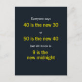 Getting Old / 9 is New Midnight ポストカード (正面)