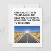 Getting Old Funny Birthday Card Stereo Joke シーズンカード (正面)