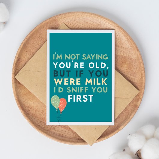 Getting Old Funny & Sarcastic Funny Birthday カード