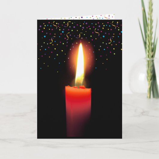 Getting Older誕生日キャンドル カード (正面)