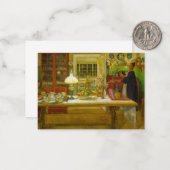 Getting Ready for a Game, 1901 by Carl Larsson ノートカード (正面/裏面インサイチュ)