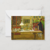 Getting Ready for a Game, 1901 by Carl Larsson ノートカード (正面)