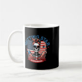 Getting Star Spangle Hamed American Skeleton 4 コーヒーマグカップ (左)