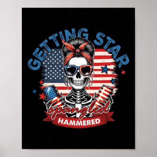 Getting Star Spangle Hamed American Skeleton 4 ポスター (正面)