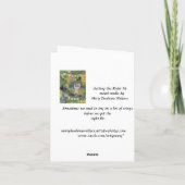 Getting the Right Fit Notecard カード (裏面)