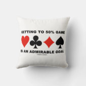 Getting To 50% Game Is An Admirable Goal クッション (裏面)