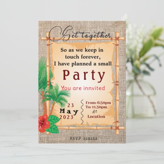 Getting Together招待状 招待状 (スタンド正面)