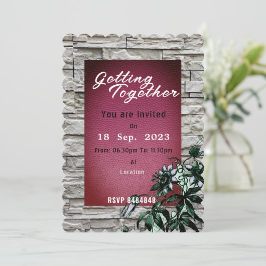 Getting Together招待状 招待状 (スタンド正面)