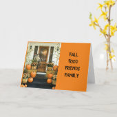 GETTING TOGETHER W/ FAMILY & FRIENDS THANKSGIVING カード (黄色い花)