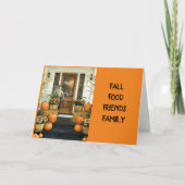 GETTING TOGETHER W/ FAMILY & FRIENDS THANKSGIVING  カード (正面)