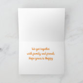 GETTING TOGETHER W/ FAMILY & FRIENDS THANKSGIVING  カード (内部)