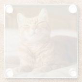 Gettyのイメージ|の眠い猫 ガラスコースター (裏面)