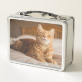 Gettyのイメージ|の眠い猫 メタルランチボックス (裏面)