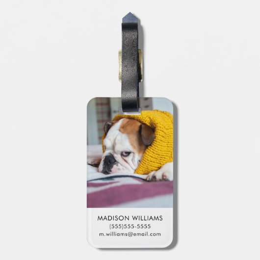 Gettyのイメージ|の英国のブルドッグ ラゲッジタグ (裏面縦)