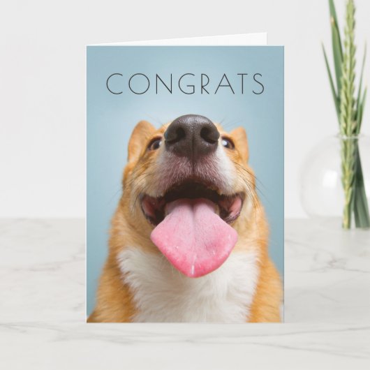 Gettyのイメージ|の非常に幸せなコーギー カード (正面)