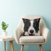 Gettyのイメージ| Aの微笑のボーダーコリー クッション (椅子)