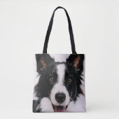 Gettyのイメージ| Aの微笑のボーダーコリー トートバッグ (正面)