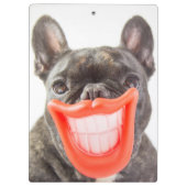 Gettyのイメージ| Aの微笑犬 クリップボード (裏面)