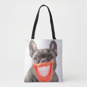 Gettyのイメージ| Aの微笑犬 トートバッグ (正面)