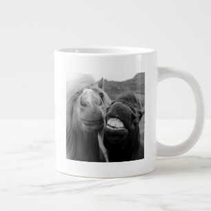 Gettyイメージ 笑顔の馬 ジャンボコーヒーマグカップ