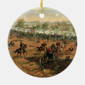 Gettysbug Thulstrupの戦いGettysburgハンコック セラミックオーナメント (裏面)