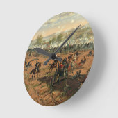 Gettysbug Thulstrupの戦いGettysburgハンコック ラウンド壁時計 (傾斜)