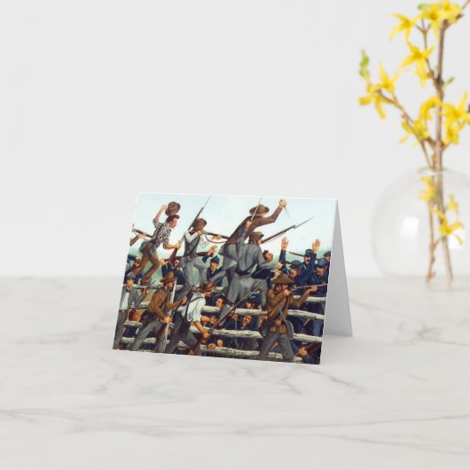 Gettysburgのれんが工場のメッセージカード1の戦い カード (黄色い花)